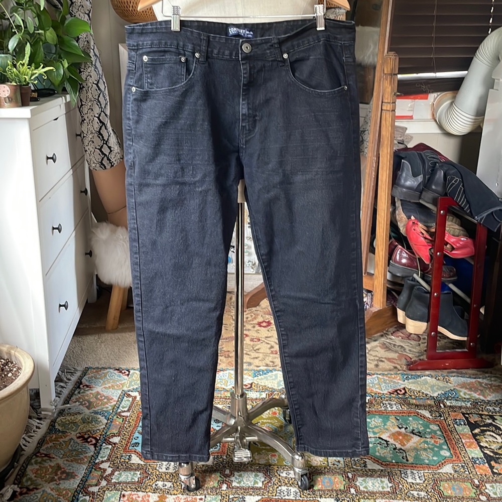 Company eight-one dark wash black jeans